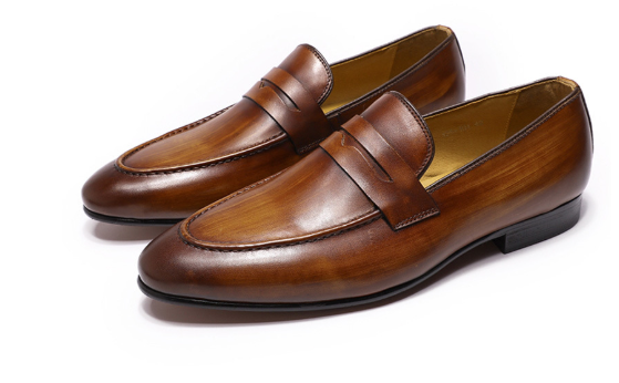 Designer leren schoenen van koeienhuid - stijlvolle loafers