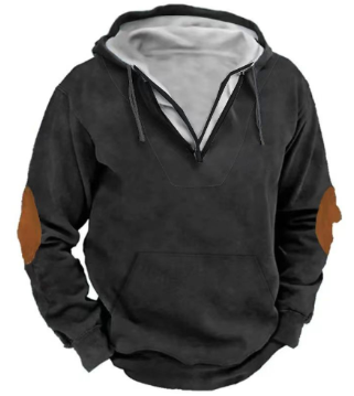 Heren - Warme hoodie met rits - Comfortabele en stijlvol - Perfect voor elke gelegenheid