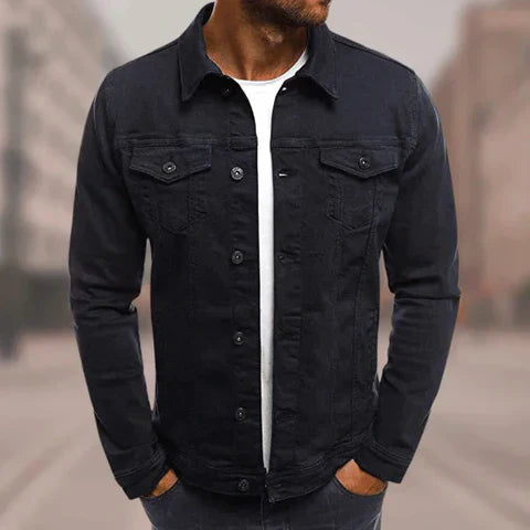 Heren - Denim Jack - Casual Stijl - Modieuze Buitenjas voor de Straat