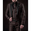 Driedelige linnen herenset: zakelijke blazer, gilet en pantalon