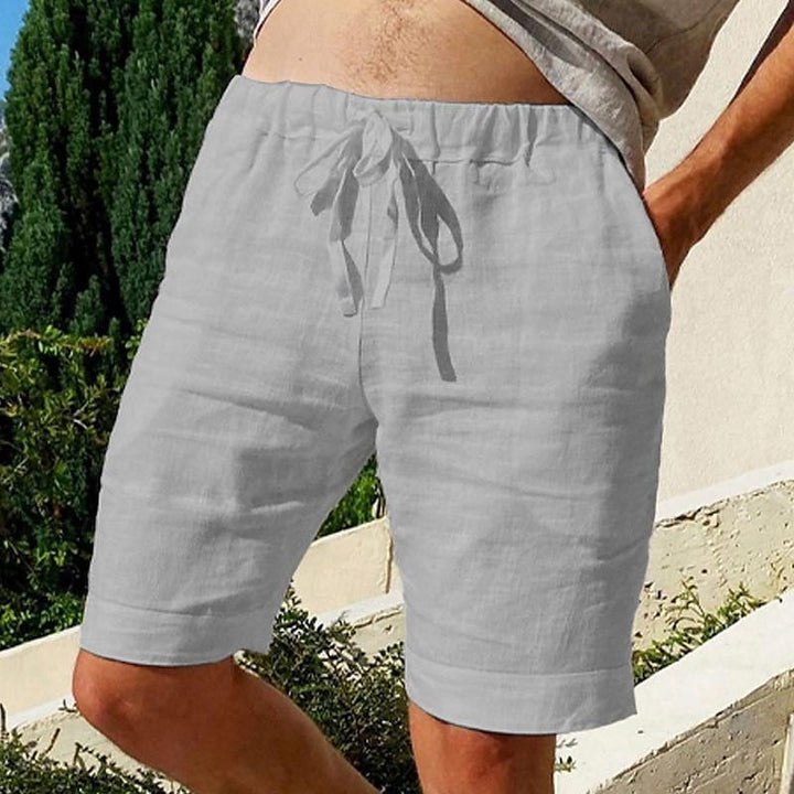 Heren - Strandshort - Klassiek Linnen - Comfortabele Zomermode