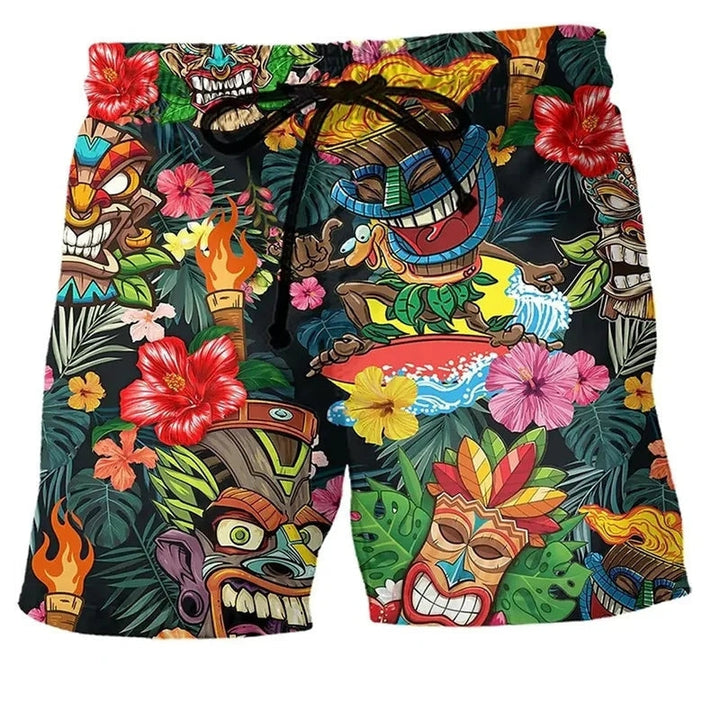 Heren - Strandshorts - Comfortabel Katoen - Klassieke Zwemkleding voor de Zomer