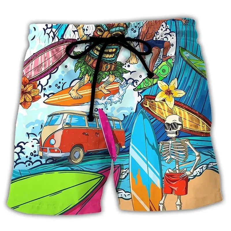 Heren - Strandshorts - Comfortabel Katoen - Klassieke Zwemkleding voor de Zomer