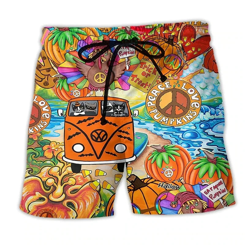 Heren - Strandshorts - Comfortabel Katoen - Klassieke Zwemkleding voor de Zomer