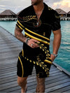 Heren - Casual zomerset - met grafische prints - Perfect voor elke gelegenheid
