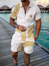 Heren - Casual zomerset - met grafische prints - Perfect voor elke gelegenheid