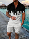Heren - Casual zomerset - met grafische prints - Perfect voor elke gelegenheid