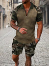 Heren - Casual zomerset - met grafische prints - Perfect voor elke gelegenheid