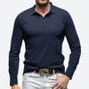 Heren - polo met Lange Mouwen - Comfortabele Katoen - Stijlvolle Casual Wear