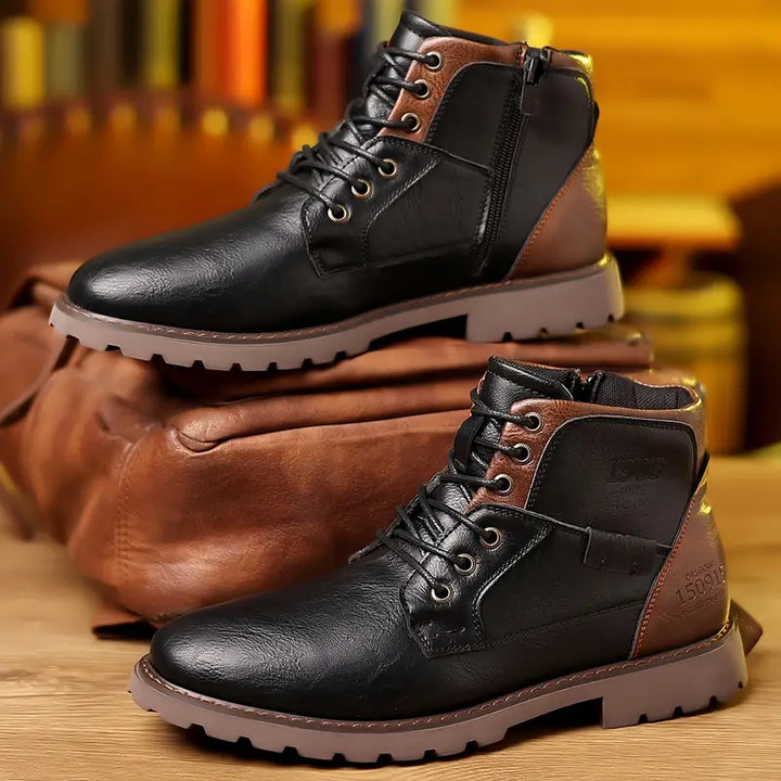 Stafford - Leather Boots with Zip