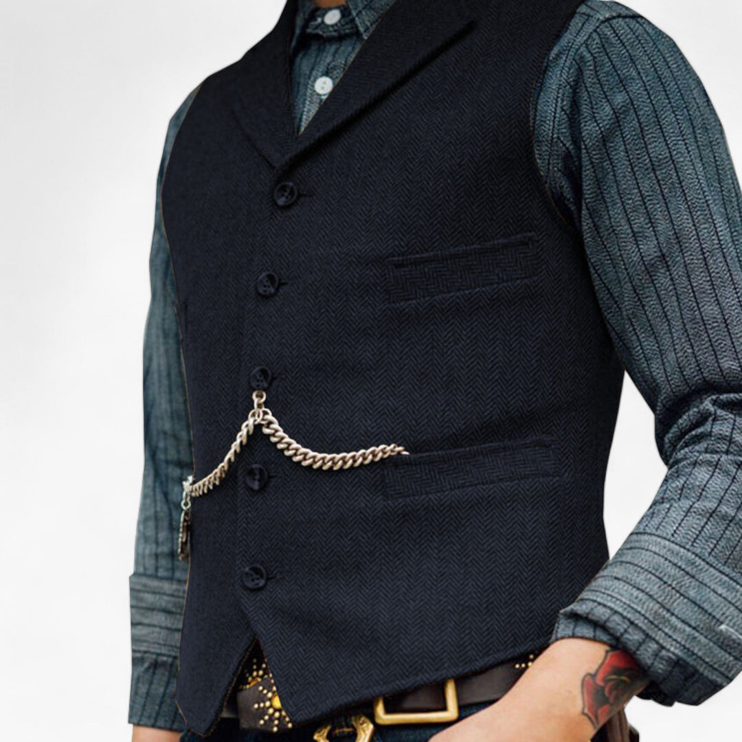 Heren - Zakelijk vest - Tijdloze elegantie - Perfect voor dagelijks gebruik
