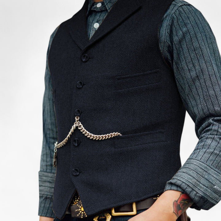 Heren - Zakelijk vest - Tijdloze elegantie - Perfect voor dagelijks gebruik
