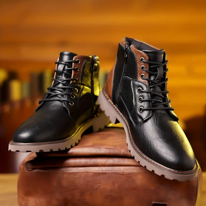 Stafford - Leather Boots with Zip