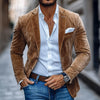 Heren - Casual Blazer - Effen Suède - Stijlvol Notch Lapel Ontwerp met Twee Knopen voor elke Gelegenheid