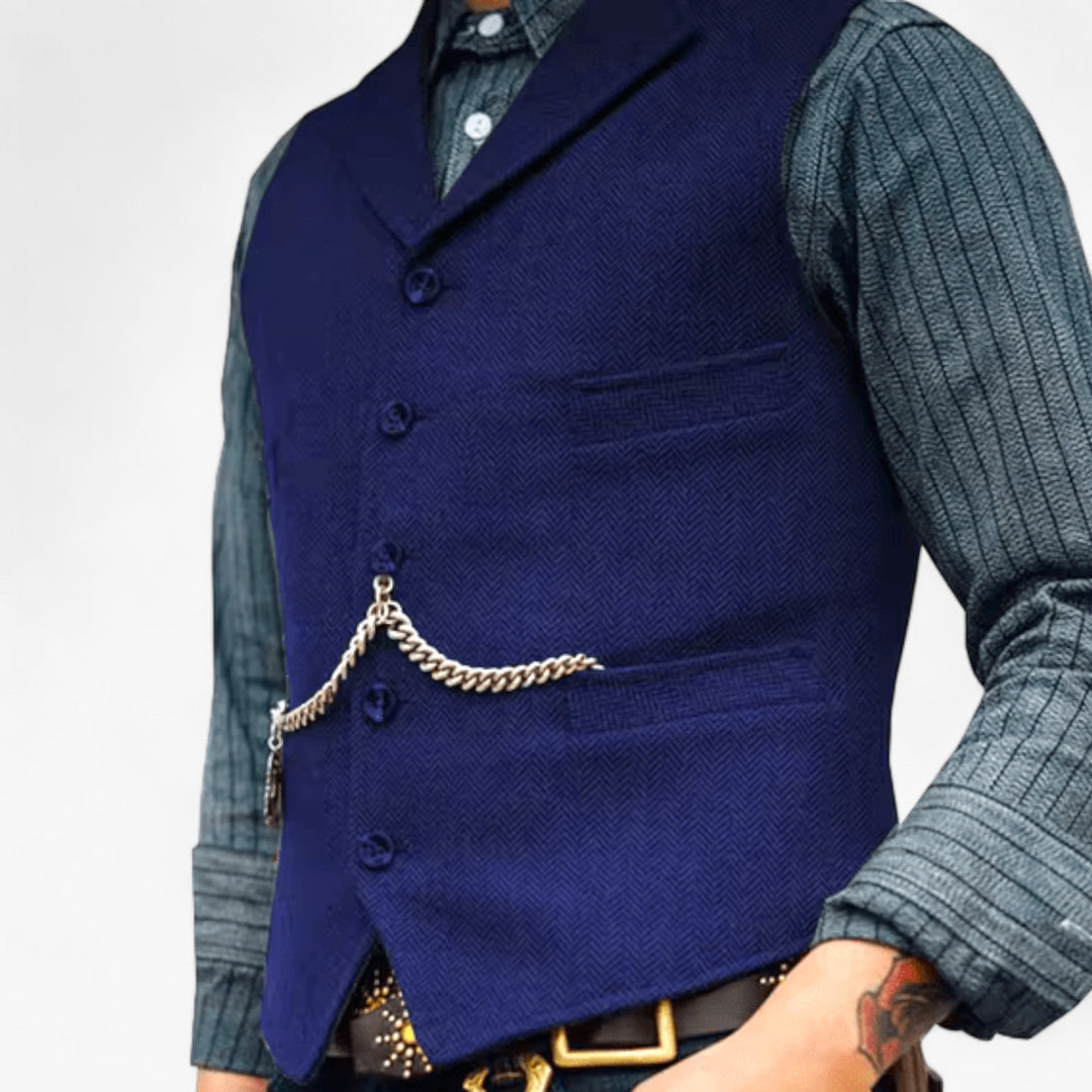 Heren - Zakelijk vest - Tijdloze elegantie - Perfect voor dagelijks gebruik