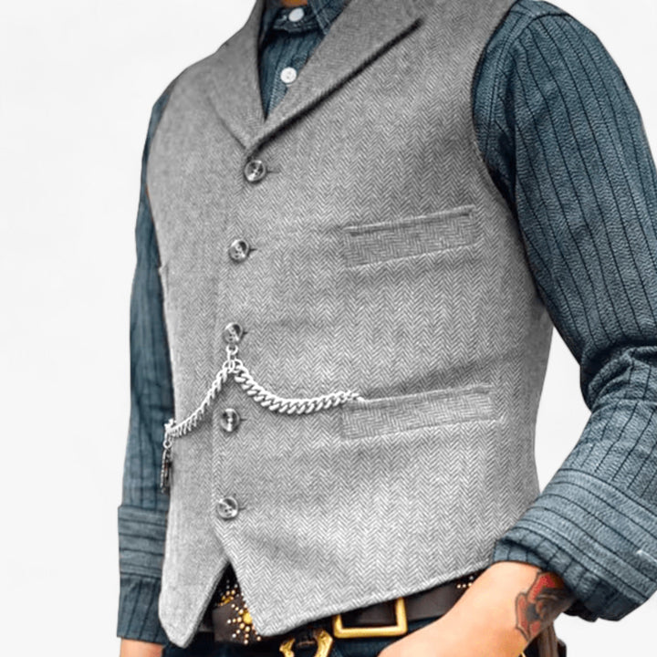 Heren - Zakelijk vest - Tijdloze elegantie - Perfect voor dagelijks gebruik