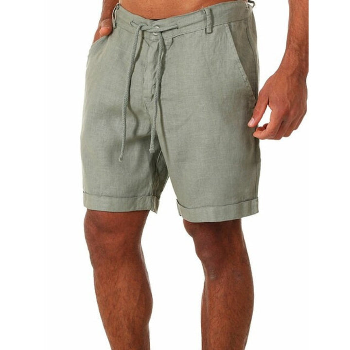 Heren - Zomershort - Linnen - Comfortabele en Ademend Korte Broek