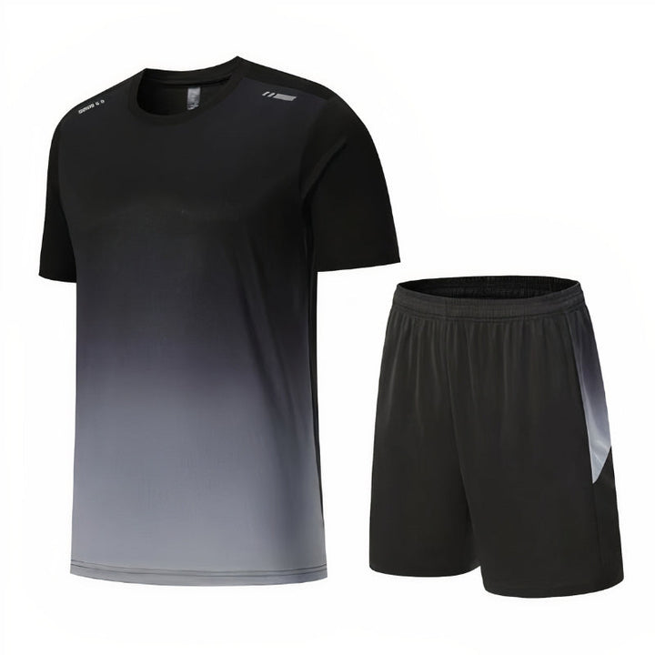 Heren - Sportief Shirt & Shorts - Ademend Materiaal - Zomeroutfit