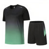 Heren - Sportief Shirt & Shorts - Ademend Materiaal - Zomeroutfit