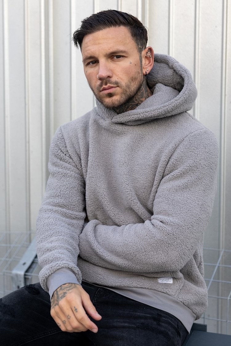 Heren - Fleece Hoodie - Warme en Comfortabele Stijl - Perfect voor Koude Dagen