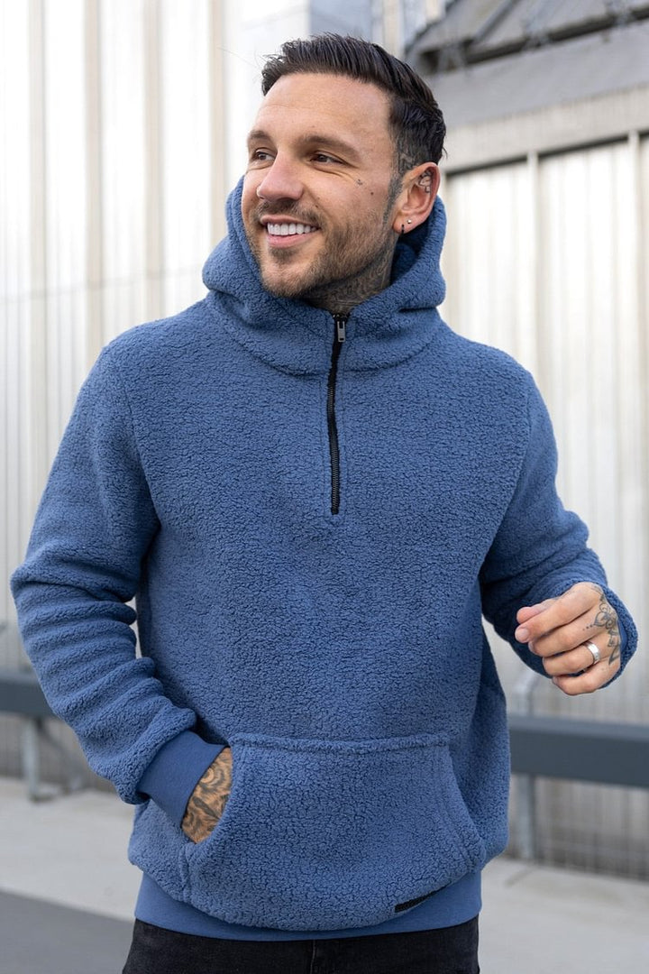 Heren - Fleece Hoodie - Warme en Comfortabele Stijl - Perfect voor Koude Dagen