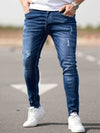 Heren Denim Broek - Zomerstijl met Scheuren - Stijlvolle en Comfortabele Casual Look