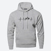 Heren - Hartslag Hoodie - Stijlvol en Comfortabel - Ideaal voor Sport en Vrije Tijd - Perfecte Keuze voor Actieve Mannen