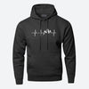 Heren - Hartslag Hoodie - Stijlvol en Comfortabel - Ideaal voor Sport en Vrije Tijd - Perfecte Keuze voor Actieve Mannen