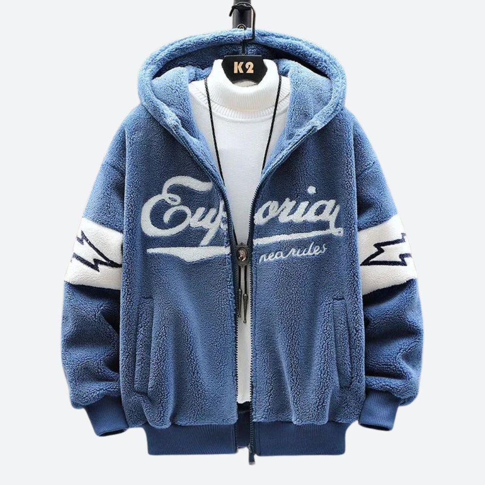 Heren - Stijlvolle Varsity Hoodie - Comfortabele Katoenmix - Trendy en Casual