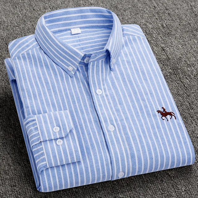 Heren - Klassiek eersteklas overhemd - Lichtgewicht en comfortabel - Perfect voor casual of formele gelegenheden