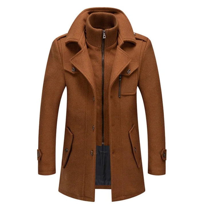 Heren - Trenchcoat van premium wol