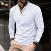 Stijlvolle Longsleeve Polo Met Gekleurde Boord Kraag