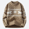 Heren - Gebreide kersttrui - Comfortabele en stijlvolle knitwear - Perfect voor de feestdagen