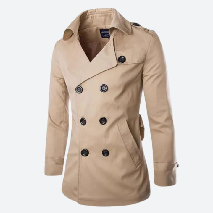 Heren - Winddichte Trenchcoat - Stijlvol en Comfortabel - Perfect voor Elk Seizoen