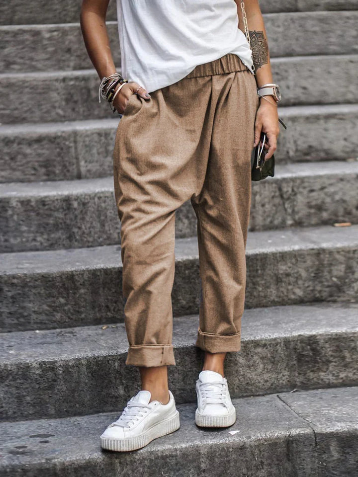 Heren - Katoen Linnen Broek - Lichtgewicht en Ademend - Ideaal voor Zomeroutfits