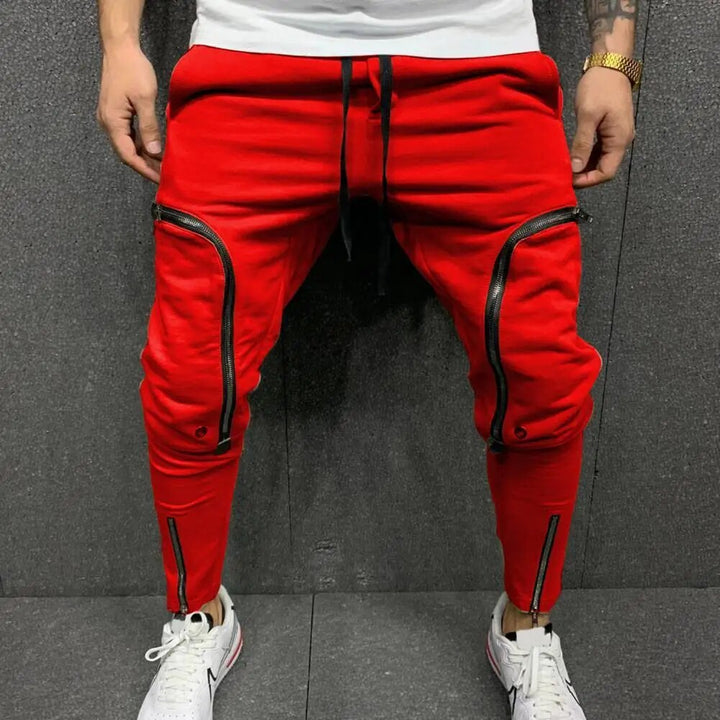 Mannen Ritssluiting Zak Hiphop Cargo Broek