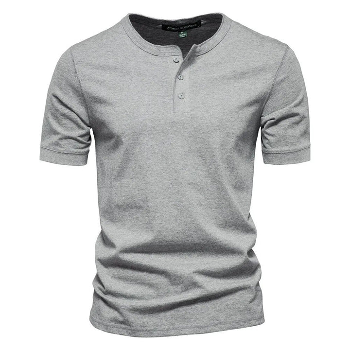 Heren - Katoenen T-shirt - Stijlvol Met Kraag - Casual Comfort Voor Elke Gelegenheid