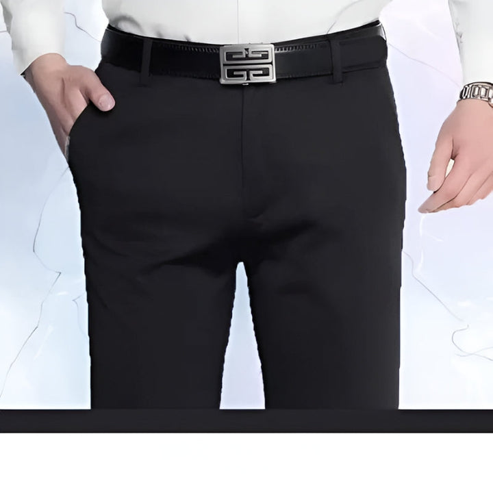 Heren - Tijdloze broek met hoge taille voor de zomer - Perfecte pasvorm - Comfortabel en stijlvol - Zomerbroek